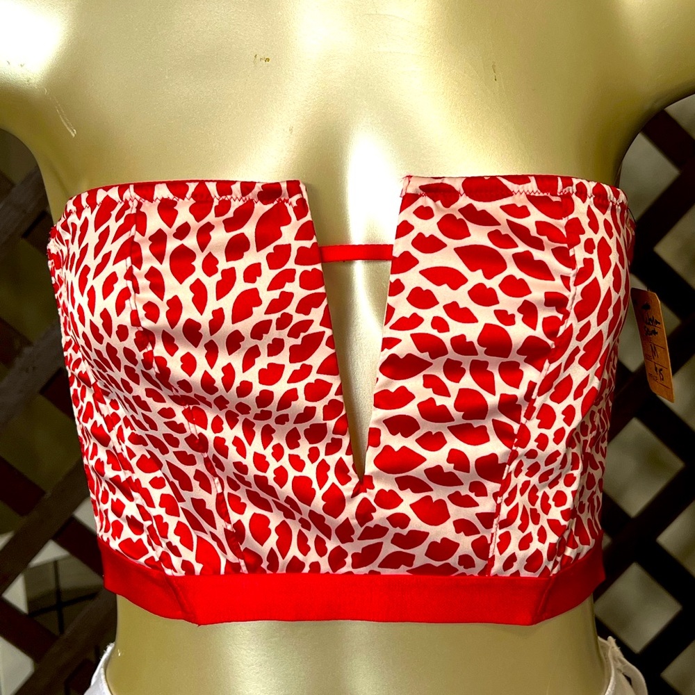 Victoria's Secret Women's Red and White Corset